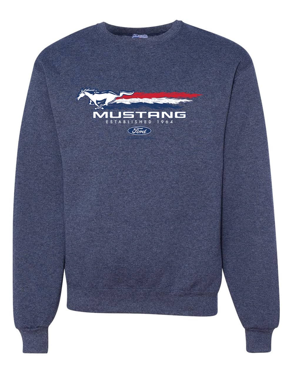Ford Mustang USA Pony Logo Est 1964 Classic Racing Logo Cars and Trucks Unisex Crewneck Sweatshirt