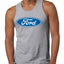 Ford Logo Tank Officially Licensed Blue Emblem Performance Cars and Trucks Mens Graphic Tank Top