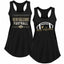 Vintage American Football Team 2 Pack Sports Ladies Racerback Tank Top