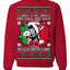 Funny Italian Christmas Donkey Ugly Christmas Sweater Crewneck Sweatshirt