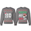 Where My Ho's At? Ugly Christmas Couples Sweaters Adult Him Hers Matching Unisex Holiday Sweatshirts