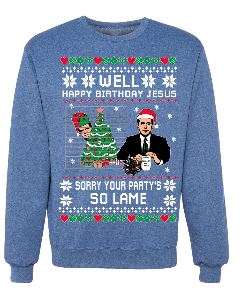Well Happy Birthday Jesus Ugly Christmas Sweater Mens Womens Sweatshirt