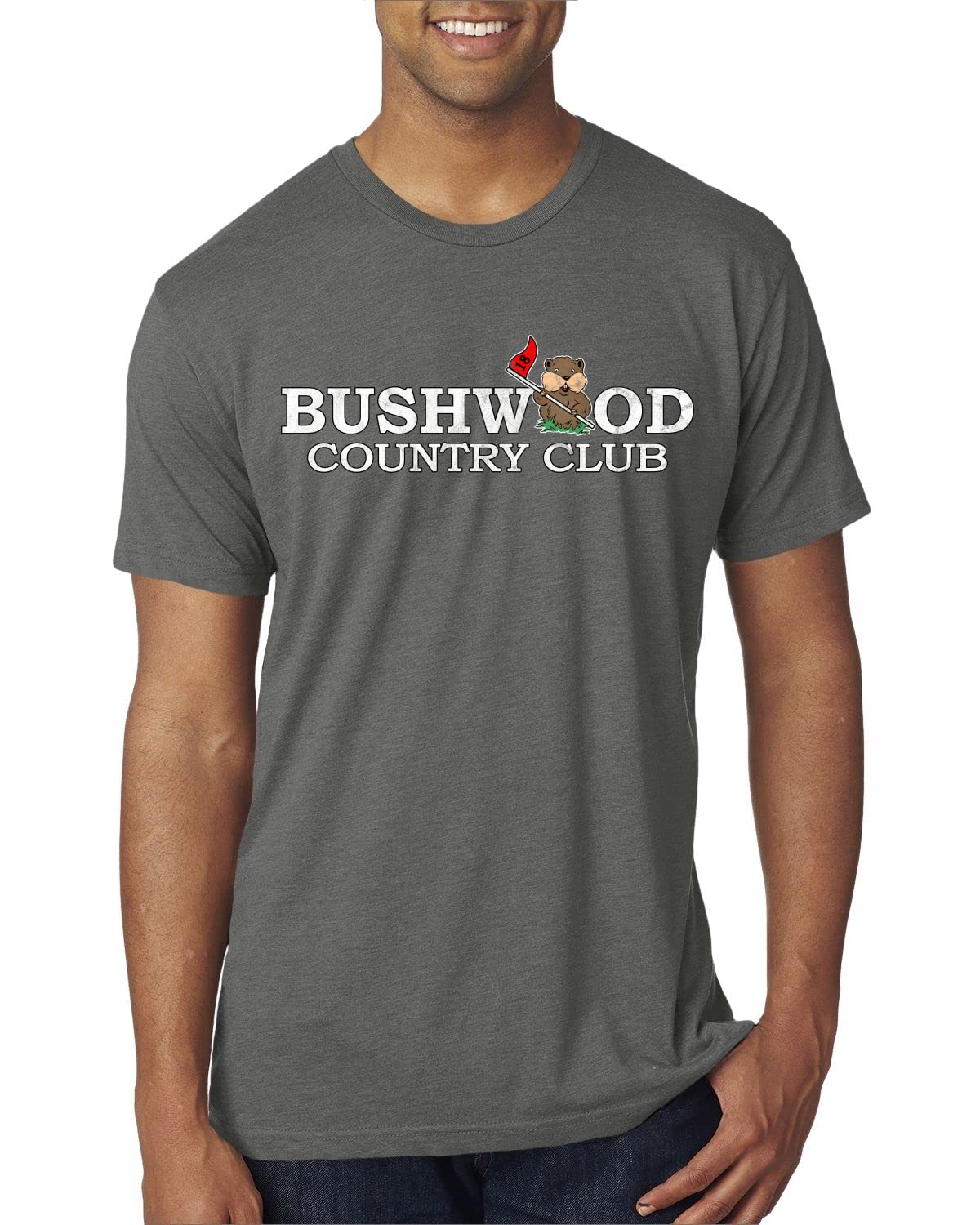 Bushwood Country Funny Golfing Shirt Humor Mens Premium Tri Blend T-Shirt