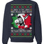 Funny Italian Christmas Donkey Ugly Christmas Sweater Crewneck Sweatshirt