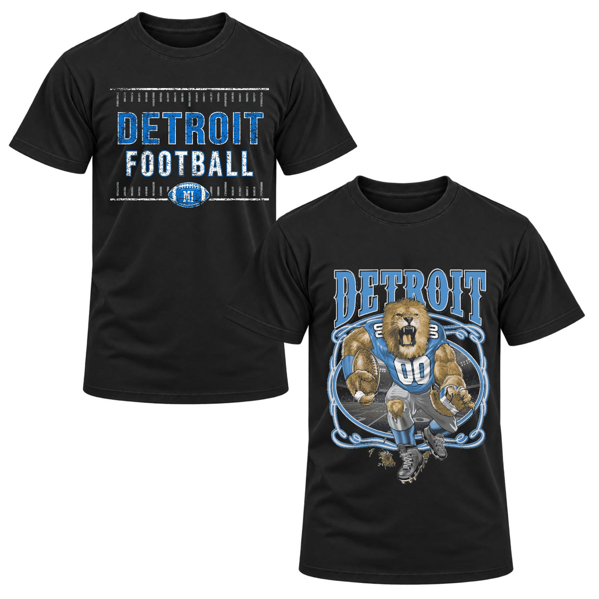 Football Fan 2 Pack Mens Tee Unisex Tshirt Graphic Football Team Tee