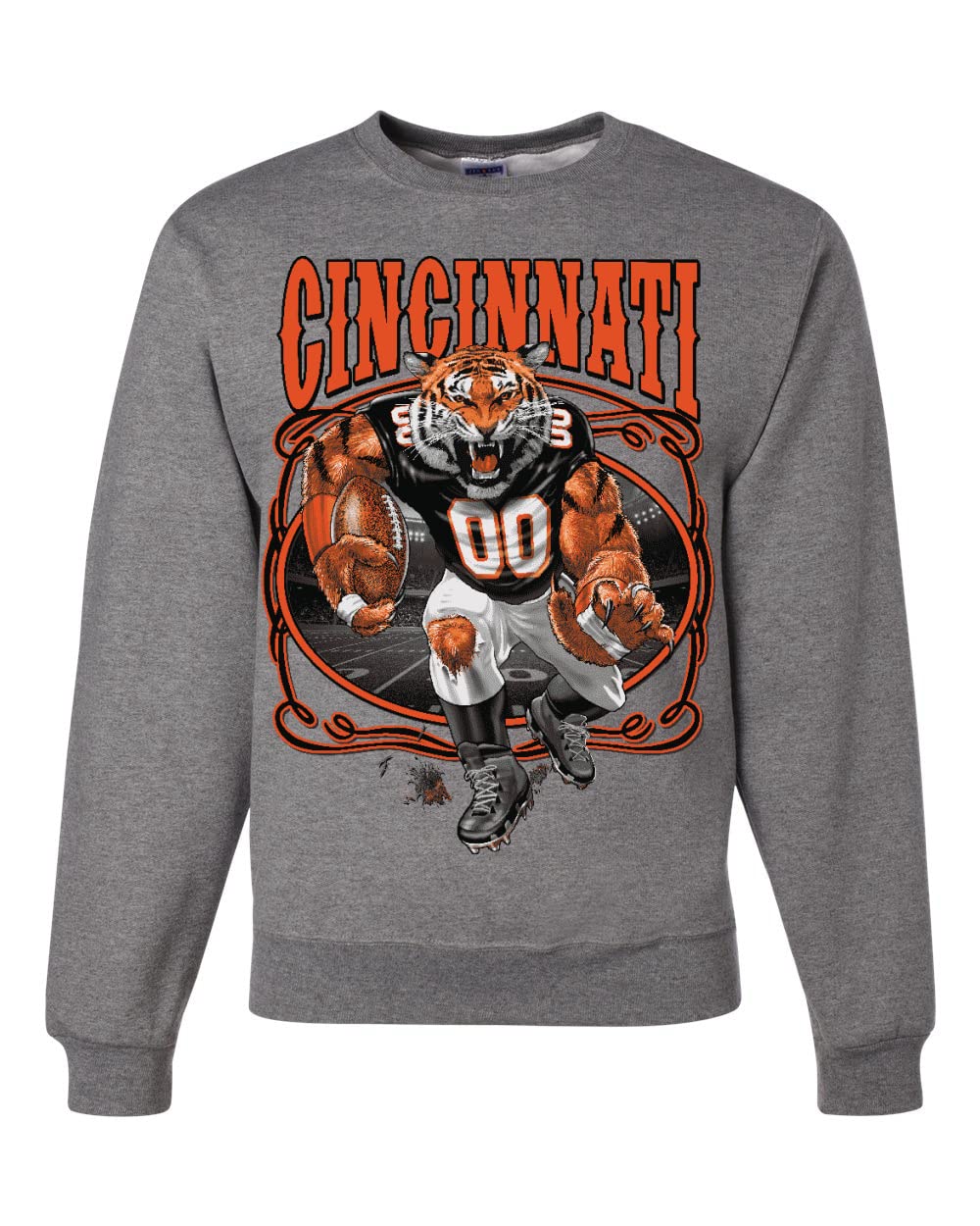 Cincinnati Fan CIN Fantasy Football Sports Unisex Crewneck Sweatshirt