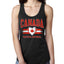 Flag Heart Soccer Fan, Women's Novelty Shirt, Game Day Gift for Her Racerback Tank Top