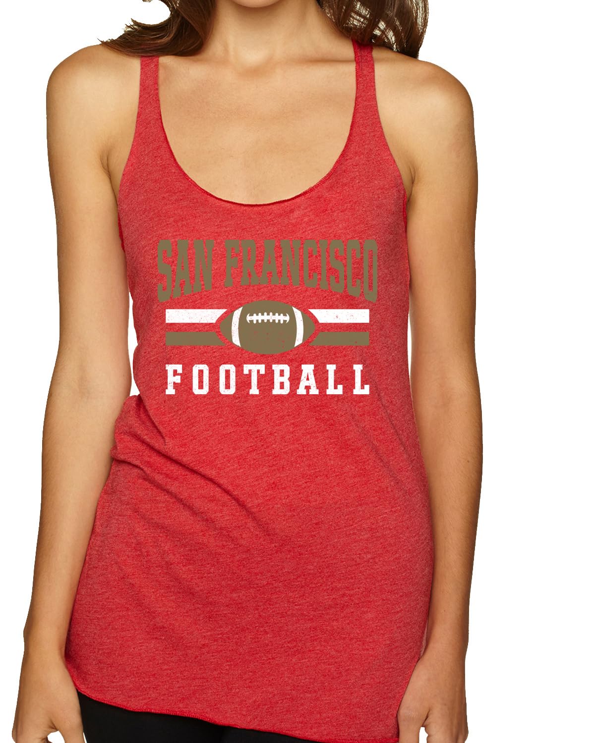 San Francisco Fan | SF Fantasy Football Sports Women's Triblend Racerback Tank