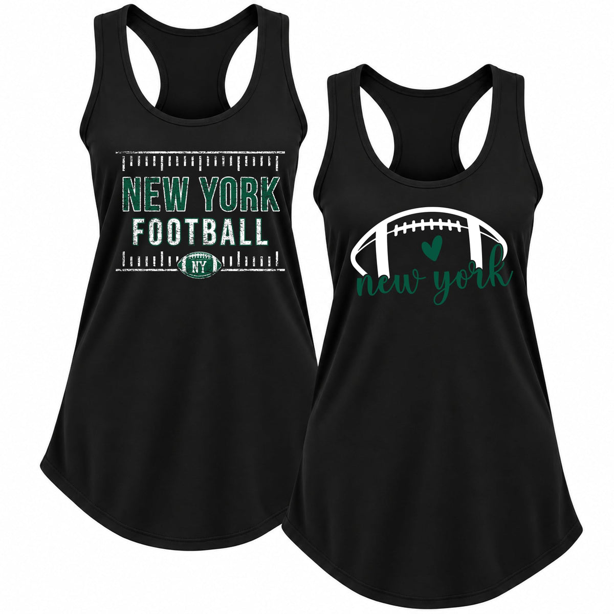 Vintage American Football Team 2 Pack Sports Ladies Racerback Tank Top