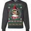 Snitches Get Stitches Ugly Christmas Sweater Unisex Crewneck Sweatshirt