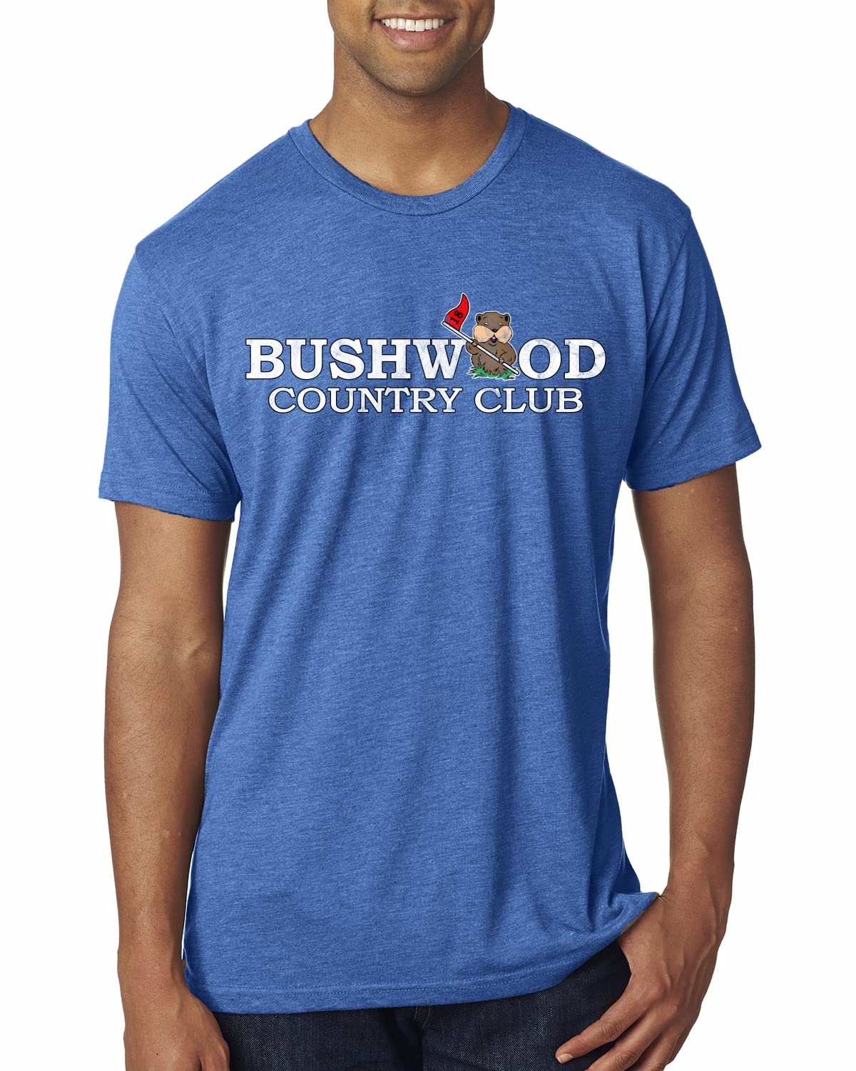 Bushwood Country Funny Golfing Shirt Humor Mens Premium Tri Blend T-Shirt