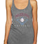 American Baseball Fan Vintage Distressed Field Sports Gift Tri-Blend Racerback Tank