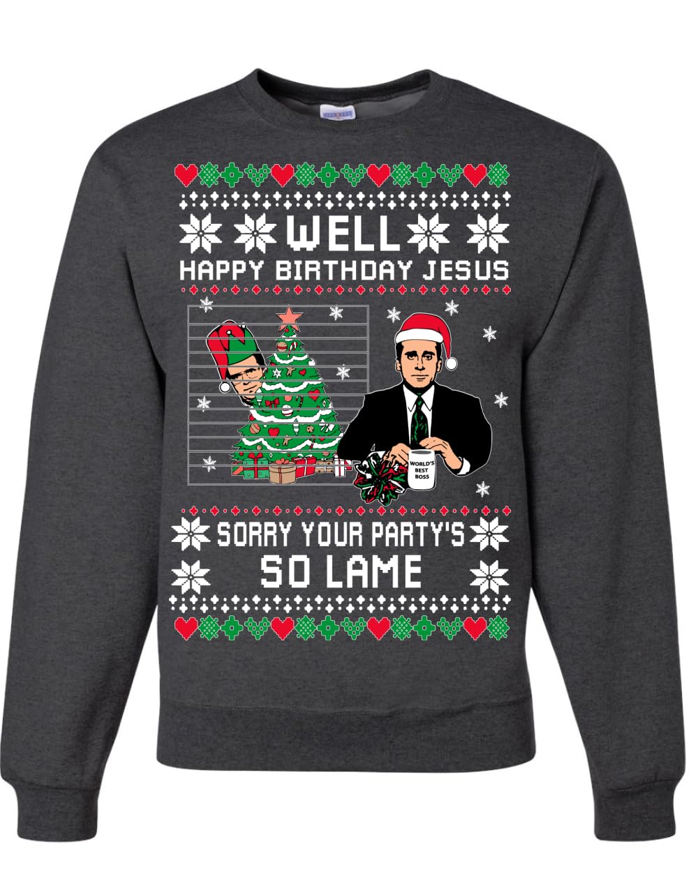 Well Happy Birthday Jesus Ugly Christmas Sweater Mens Womens Sweatshirt