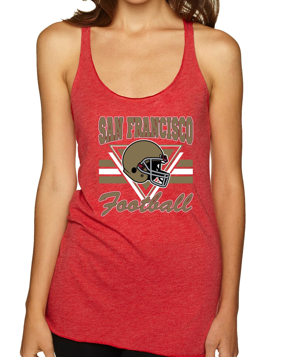 San Francisco Fan | SF Fantasy Football Sports Women's Triblend Racerback Tank