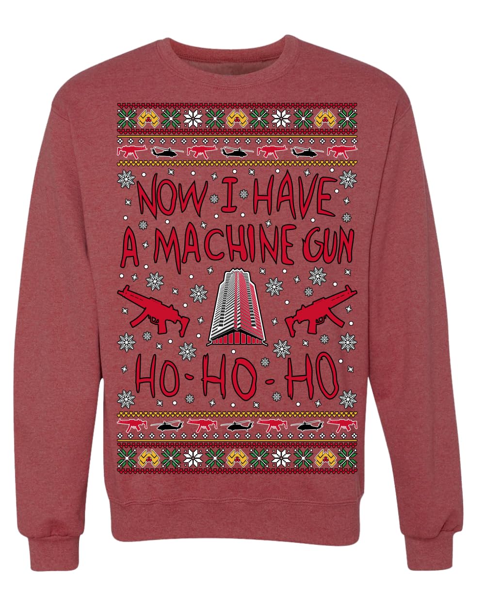 Nakatomi Christmas Party McClane Ugly Christmas Sweater Crewneck Sweatshirt