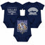 3-Pack Baby Bodysuit American Football Fan for Boys Girls Newborn Infant