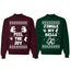Feel The Joy... Jingle My Bells Ugly Christmas Couples Crewneck Sweatshirts
