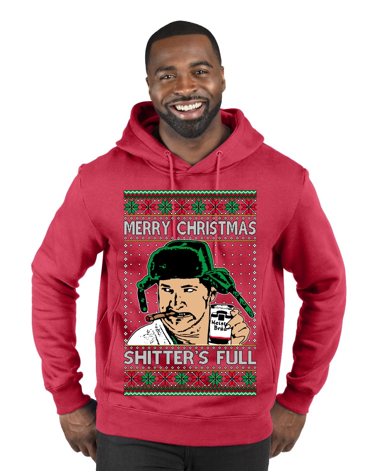 Shitter's Full Cousin Eddie Ugly Christmas Sweater Crewneck Sweatshirt