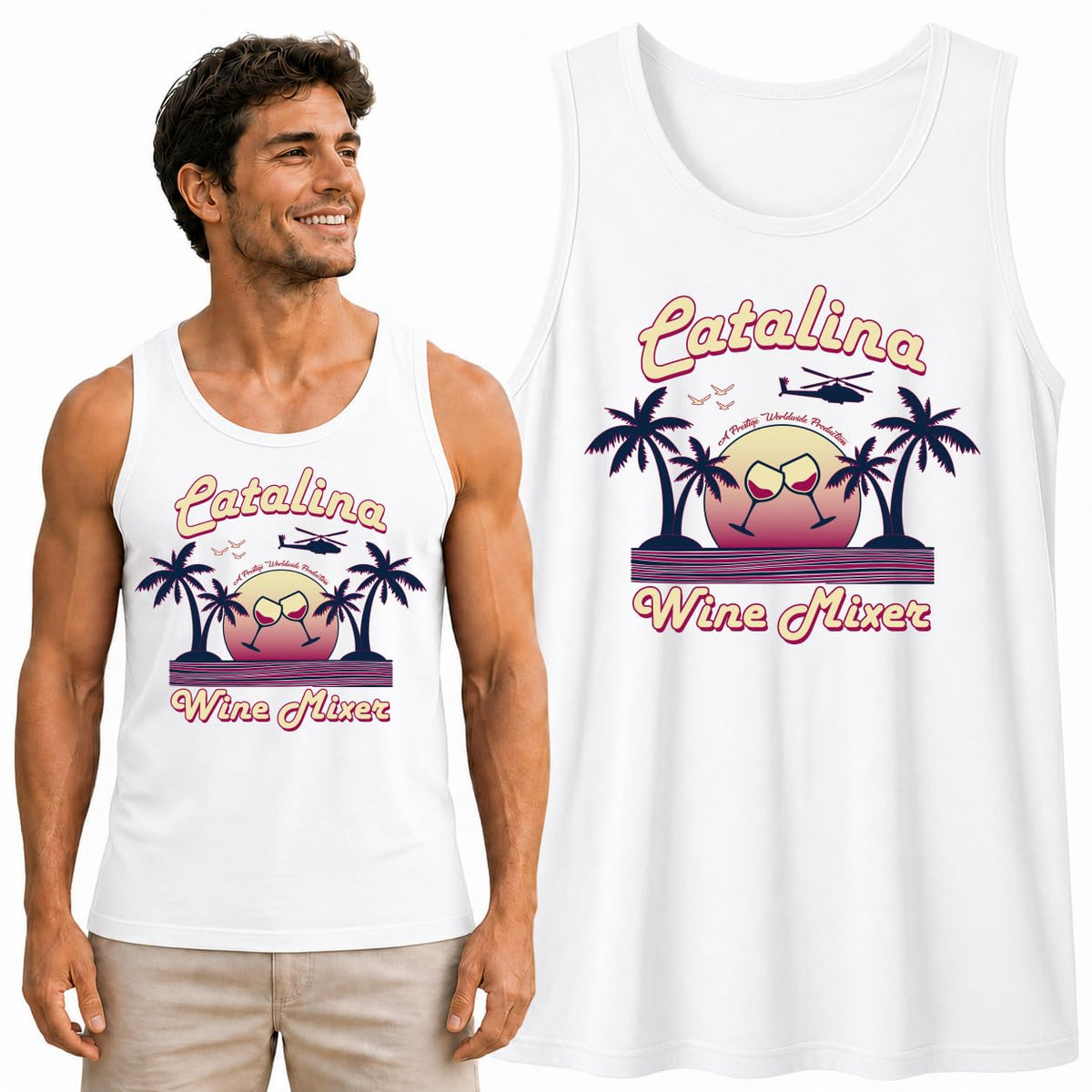 Funny Mixer Island  Pop Culture Mens Tank Top