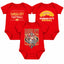 3-Pack Baby Bodysuit American Football Fan for Boys Girls Newborn Infant