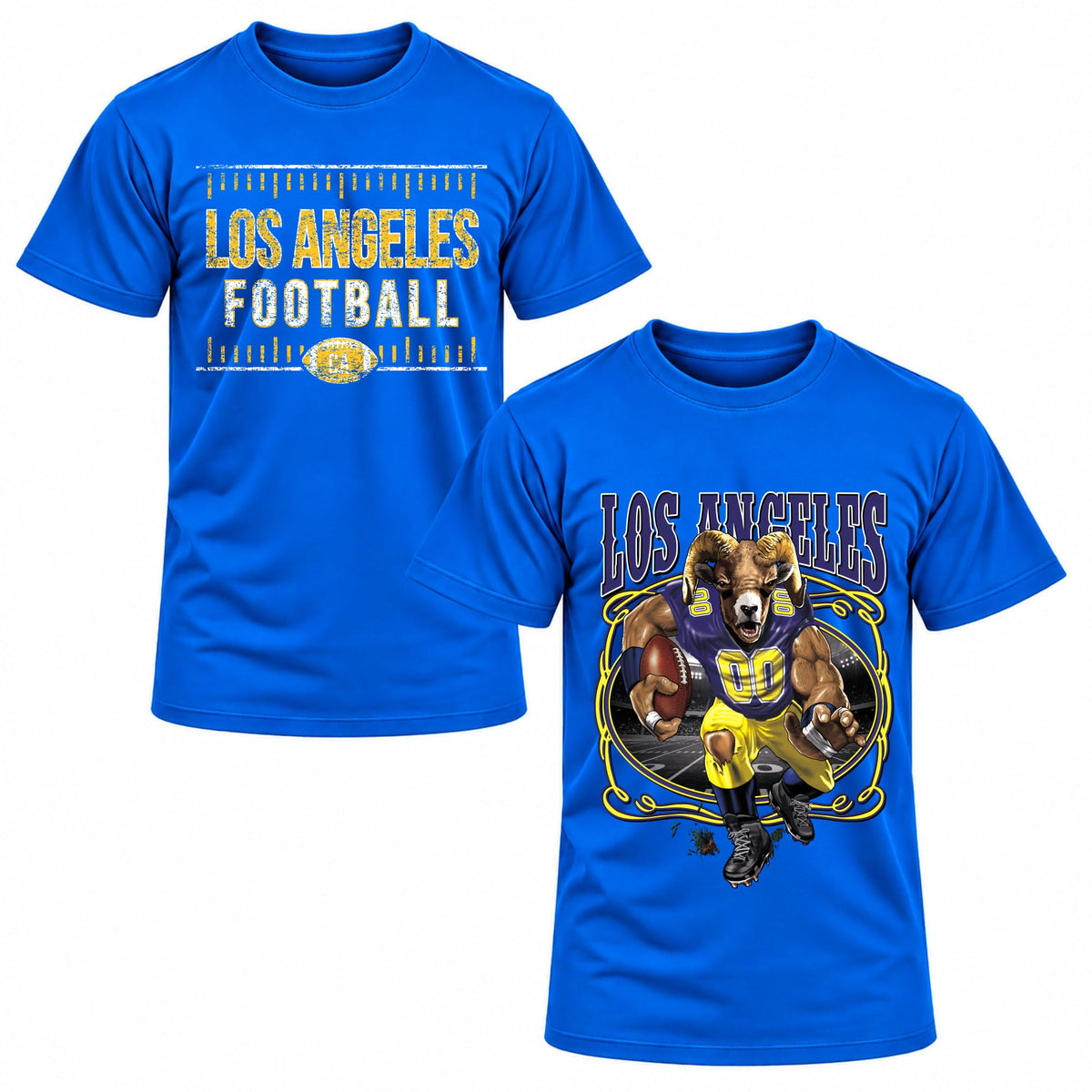 Football Fan 2 Pack Mens Tee Unisex Tshirt Graphic Football Team Tee