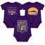 3-Pack Baby Bodysuit American Football Fan for Boys Girls Newborn Infant