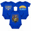 3-Pack Baby Bodysuit American Football Fan for Boys Girls Newborn Infant