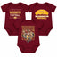 3-Pack Baby Bodysuit American Football Fan for Boys Girls Newborn Infant