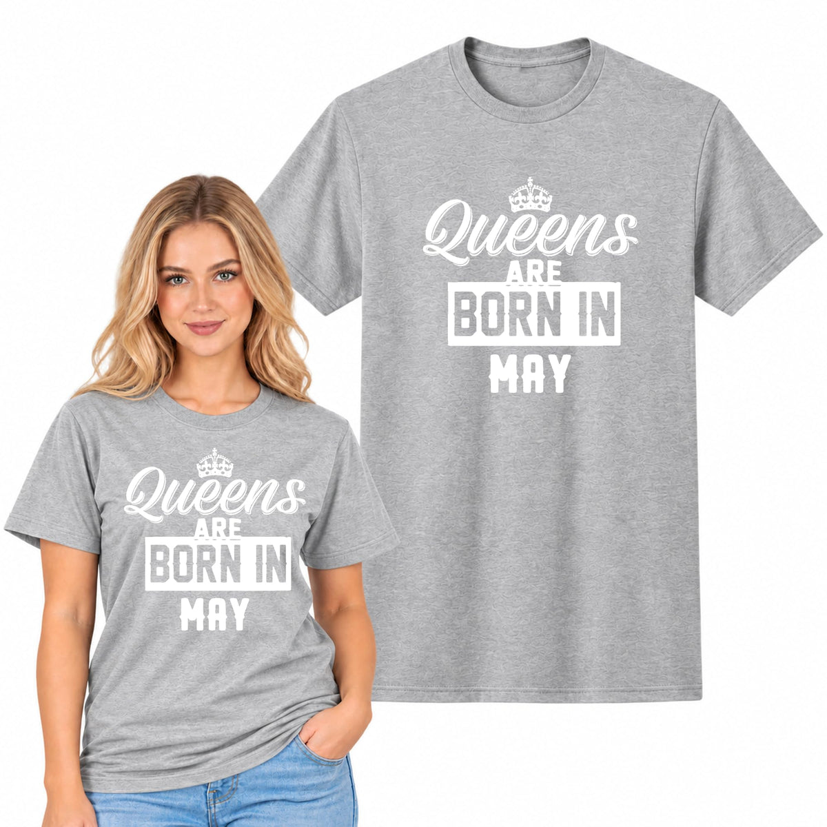 Queens are Born in Birthday T-Shirt, Womens Tee Gift Idea