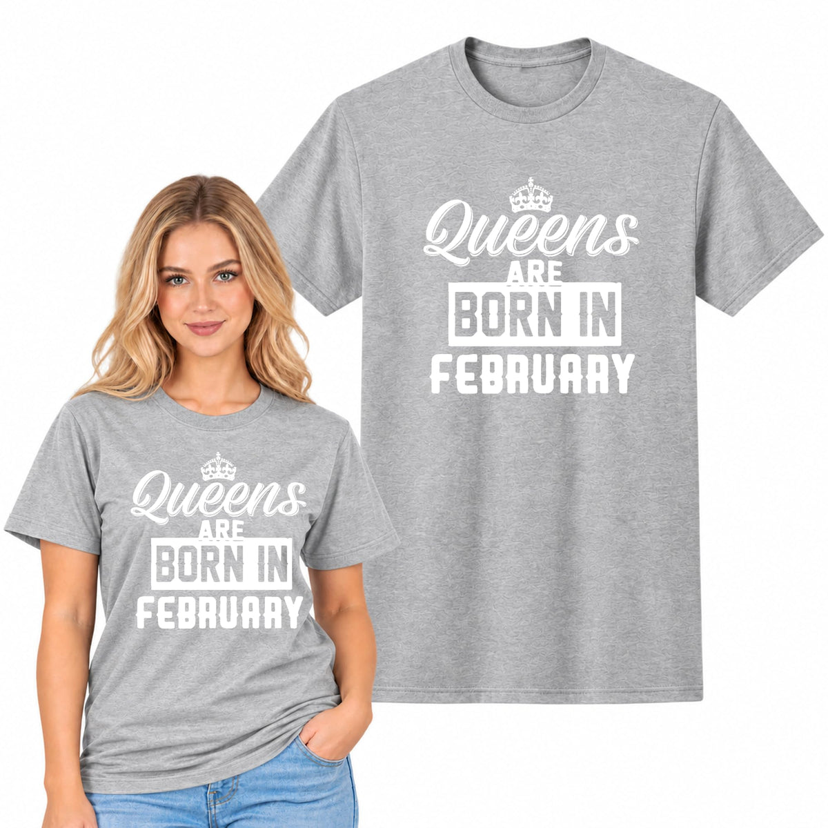 Queens are Born in Birthday T-Shirt, Womens Tee Gift Idea