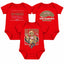3-Pack Baby Bodysuit American Football Fan for Boys Girls Newborn Infant