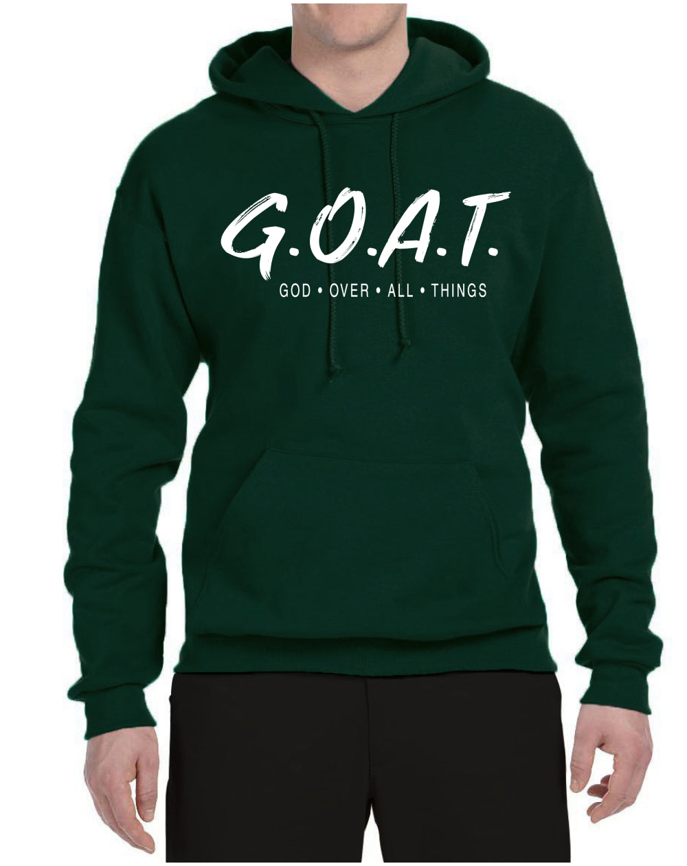 GOAT - God Over All Things Inspirational/Christian Unisex Hoodie Sweatshirt