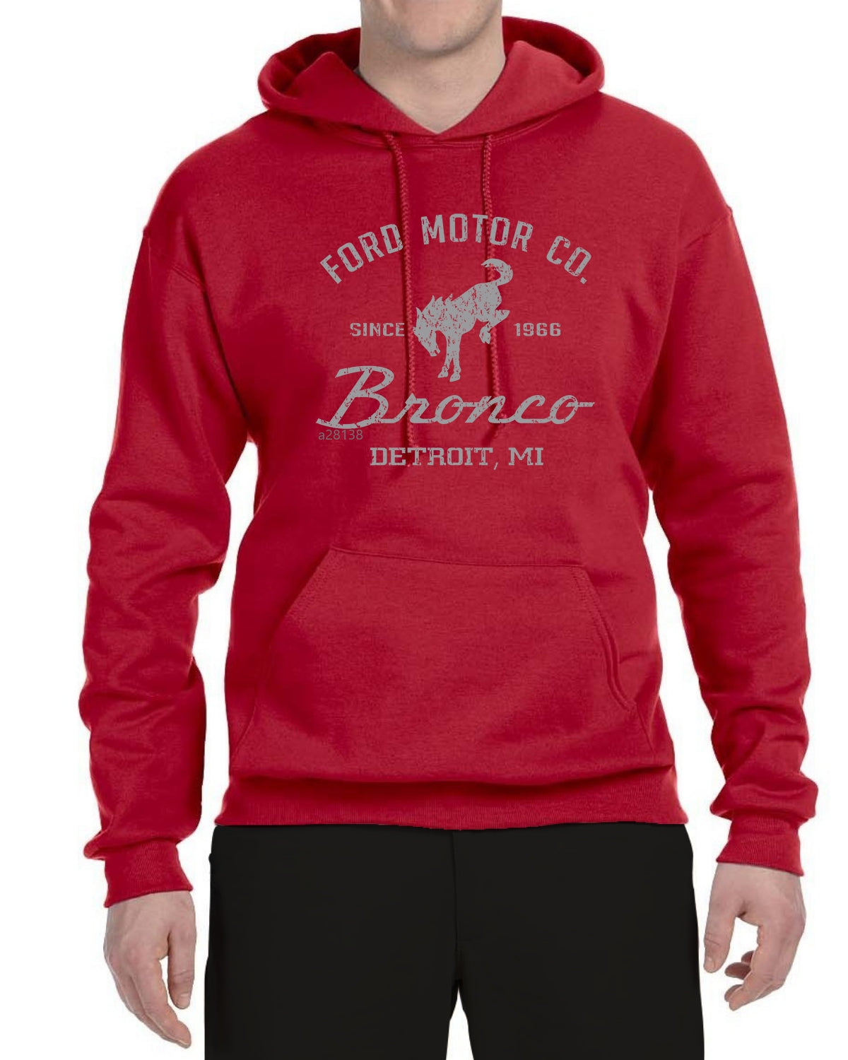 Ford Motor Co Detroit Michigan, Classic Bronco 1966 Cars and Trucks Unisex Hoodie Sweatshirt