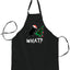 What? Funny Guilty Santa Cat Christmas Tree Ugly Christmas Sweater Ugly Christmas Butcher Graphic Apron for Kitchen BBQ Grilling Cooking