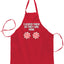 I Licked Them So They Are Mine, Funny Winter Candy Cane Ugly Christmas Sweater Ugly Christmas Butcher Graphic Apron for Kitchen BBQ Grilling Cooking