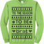 Tis the Season to Be Brat Dark Text  Music Rave Concert Merch Ugly Christmas Sweater Crewneck Sweatshirt