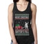 Merry Christmas Shitter's Full Christmas Vacation Ugly Christmas Sweater Ladies Racerback Tank Top