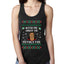 Kith Me Under The Mithletoe Funny Lips Christmas Ladies Racerback Tank Top