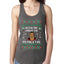 Kith Me Under The Mithletoe Funny Lips Christmas Ladies Racerback Tank Top