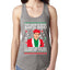 Michael Scott The Name is Bond Santa Bond Ugly Christmas Sweater Ladies Racerback Tank Top