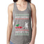 Merry Christmas Shitter's Full Christmas Vacation Ugly Christmas Sweater Ladies Racerback Tank Top