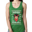 Impish or Admirable Dwight Schrute Ugly Christmas Sweater Ladies Racerback Tank Top