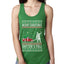 Merry Christmas Shitter's Full Christmas Vacation Ugly Christmas Sweater Ladies Racerback Tank Top