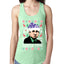 Santa Mike Michael Scott The Office Ugly Christmas Sweater Ladies Racerback Tank Top