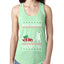 Merry Christmas Shitter's Full Christmas Vacation Ugly Christmas Sweater Ladies Racerback Tank Top