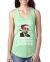 Christmas Is Cancelled Michael Scott Office Ugly Christmas Sweater Ladies Racerback Tank Top
