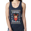 Impish or Admirable Dwight Schrute Ugly Christmas Sweater Ladies Racerback Tank Top