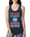 This Is My Zoom Ugly Christmas Party Sweater Ugly Christmas Sweater Ladies Racerback Tank Top