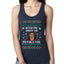 Kith Me Under The Mithletoe Funny Lips Christmas Ladies Racerback Tank Top