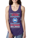 This Is My Zoom Ugly Christmas Party Sweater Ugly Christmas Sweater Ladies Racerback Tank Top